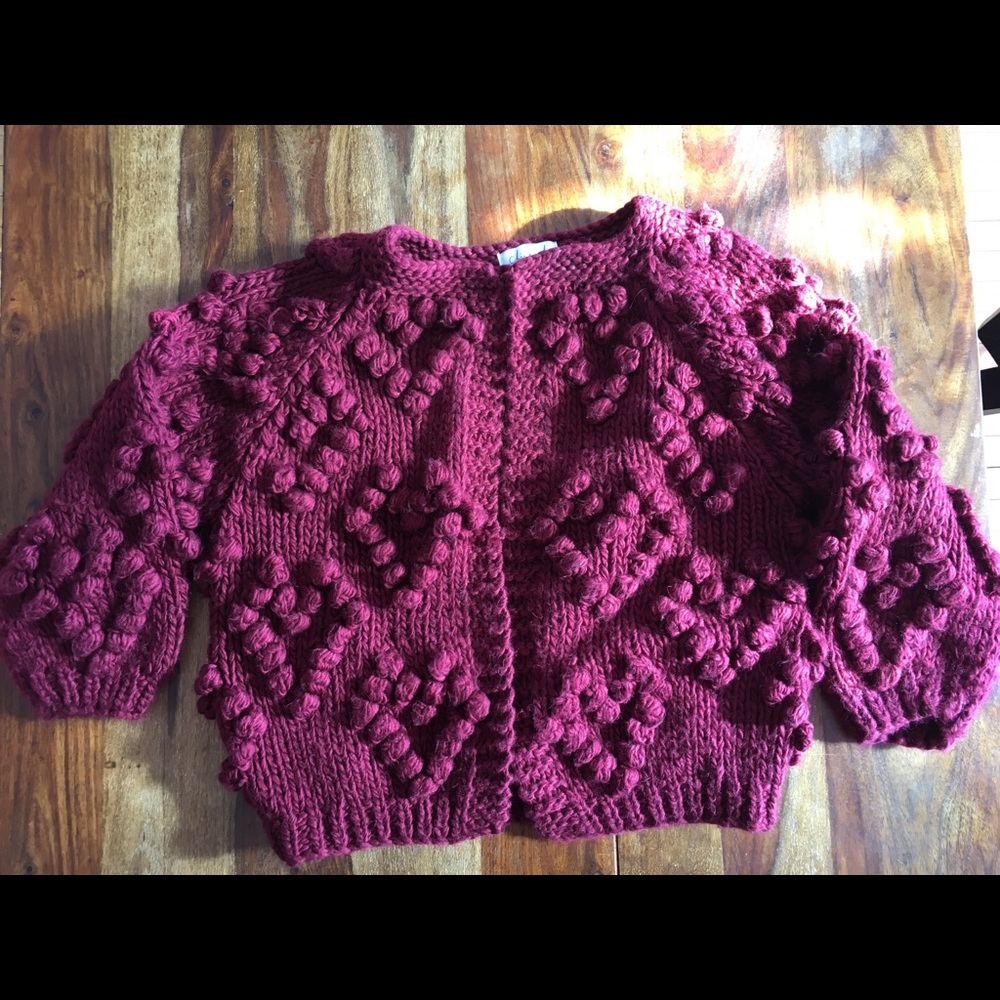 Chicwish cardigan heart sweater